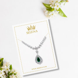 Gold Crown-Kette-Display-Karte Platzkarte