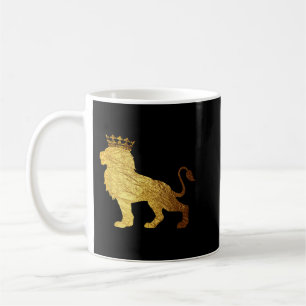 Gold Crown King Lion für Men-Cool Boys Lion Shirt Kaffeetasse