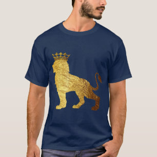 Gold Crown King Lion für MenCool Boy Lion T-Shirt
