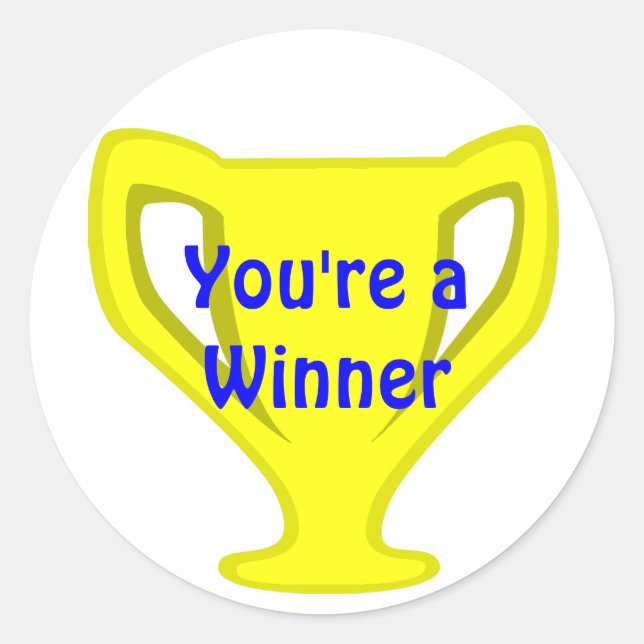 Gold Cup Teacher's Award Stickers (Vorderseite)