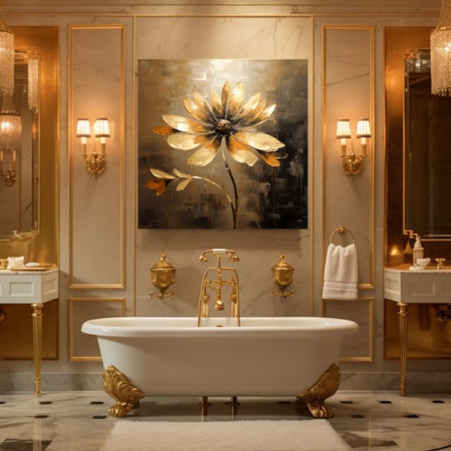 Gold Daisy Leinwanddruck (For Illustration Purposes Only.
Actual Size May Vary.)