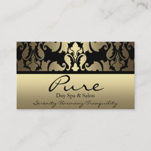 Gold Damask Business Card Visitenkarte