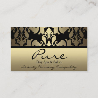 Gold Damask Business Card Visitenkarte