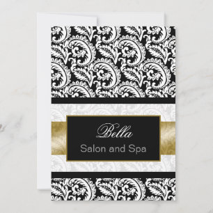 Gold Damask Business Vielen Dank Karten
