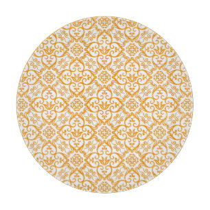 Gold Damask Cutting Board Schneidebrett