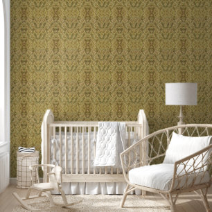 Gold Damask Scrolls Klassische Renaissance Vintag Tapete