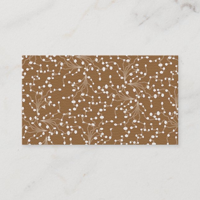 Gold Damask Visitenkarte (Vorderseite)