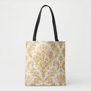 Gold-Damasken-Blumenmuster