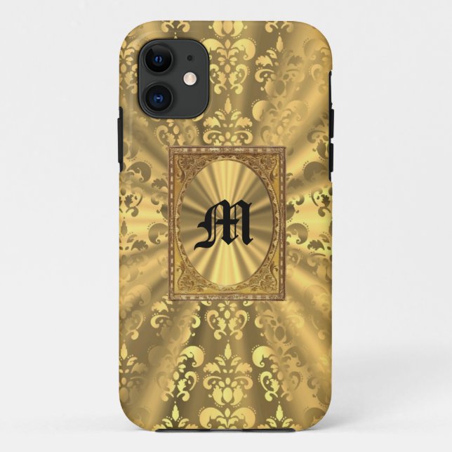 Gold-Damaskus Case-Mate iPhone Hülle (Rückseite)