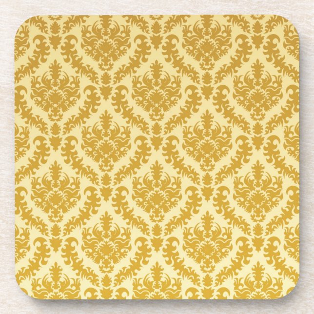 Gold-Damaskus Untersetzer (Vorderseite)