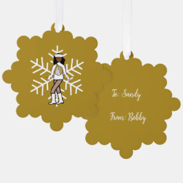 Gold Dancer Ornament Karte