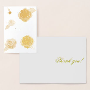 Gold dank so viel echter Foil Card Folienkarte