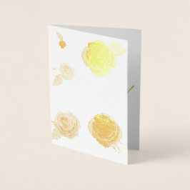 Gold dank so viel echter Foil Card Folienkarte