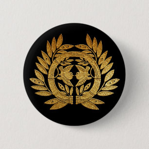Gold Date Take in Suzume Kamon Button