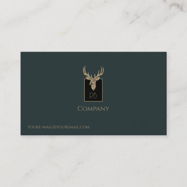 Gold Dealer Head Business Card Visitenkarte (Vorderseite)