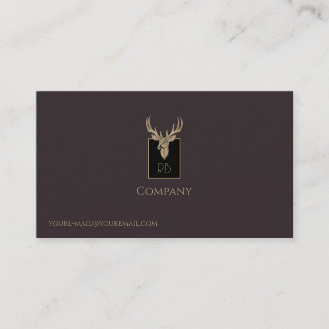 Gold Dealer Head Business Card Visitenkarte (Vorderseite)
