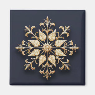 Gold Decorative Holiday Magnet