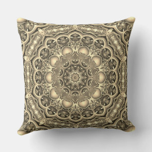 Gold Decorative Holiday Throw Kissen