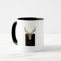 Gold Deer Head