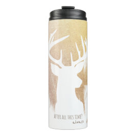 Gold Deer Patronus Tumbler Thermosbecher