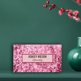 Gold der eleganten Glitzer-Rose Visitenkarte