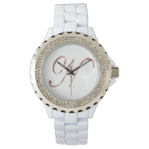 Gold der eleganten Monogram N-Rose Armbanduhr