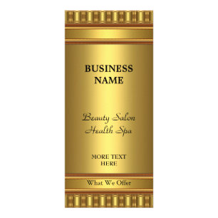 Gold der Rackkarte Werbekarte