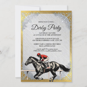 Gold Derby Pferderennen-Party-Einladung 2026 Einladung