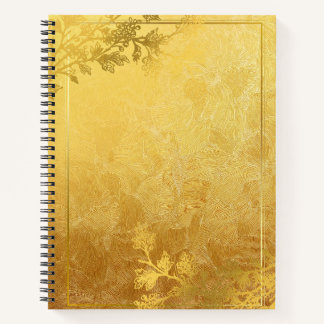 Gold-Design: Blank gegliedert Notizbuch