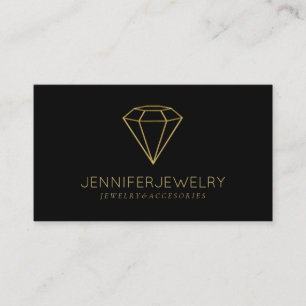 Gold-Diamant-Schmuck Visitenkarte