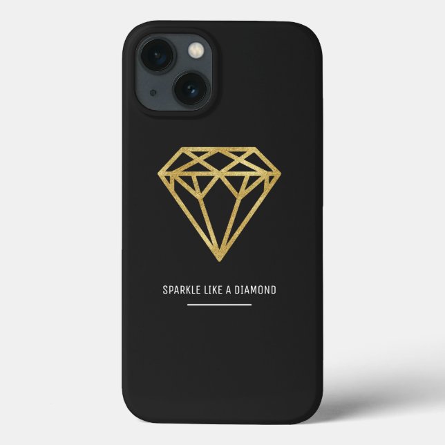 Gold Diamond Case-Mate iPhone Hülle (Rückseite)