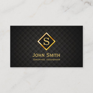 Gold Diamond Graphic Design Business Card Visitenkarte