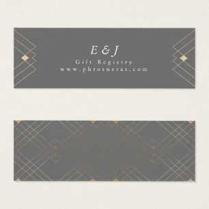 Gold Diamond Gray Geometric Deko Gatsby Wedding
