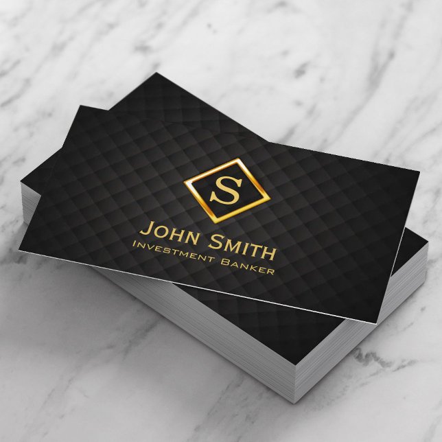 Gold Diamond Investment Banker Business Card Visitenkarte (Von Creator hochgeladen)