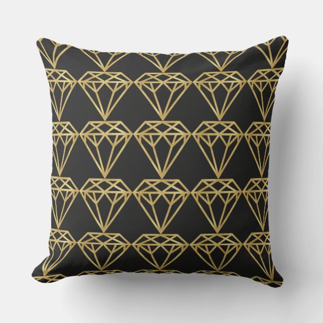 Gold Diamond Kissen (Vorderseite)