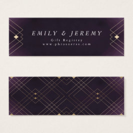 Gold Diamond Lila Geometric Deko Gatsby Wedding