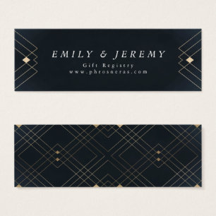 Gold Diamond Navy Geometric Deko Gatsby Wedding