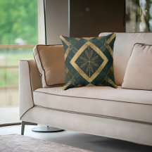 Gold Diamond Snowflake Muster