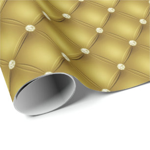 Gold Diamonds Christmas Wrapping Paper Geschenkpapier