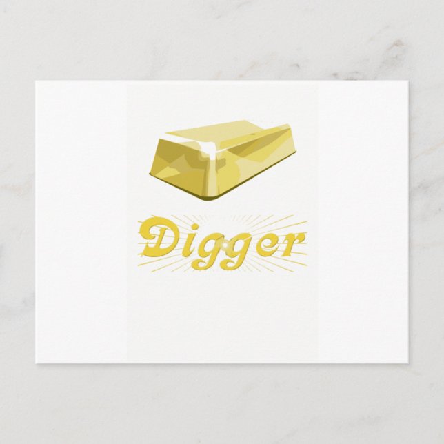 Gold Digger Postkarte (Vorderseite)