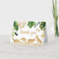 Gold Dinosaur Baby Dusche