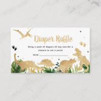 Gold Dinosaur Babydusche Windelwanne