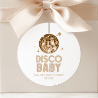 Gold Disco Ball 'Disco Baby' Babydusche