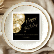 Gold Disco Ball Erwachsene Geburtstagsparty