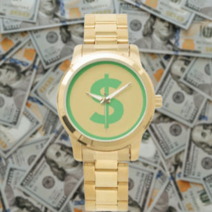 Gold-Dollar Armbanduhr