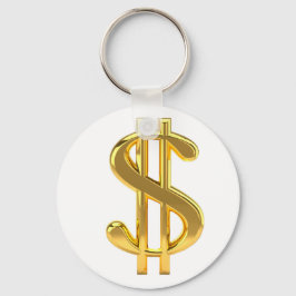 Gold Dollar Sign Schlüsselanhänger