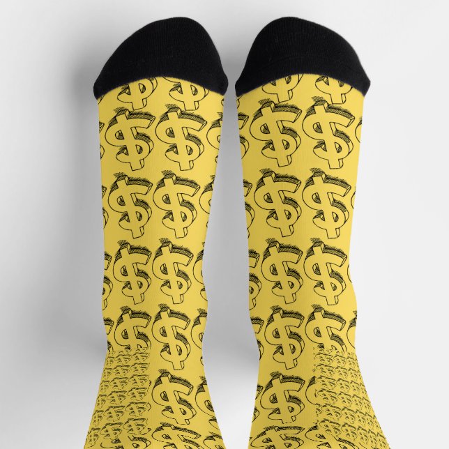 Gold-Dollar Socken (Oben)