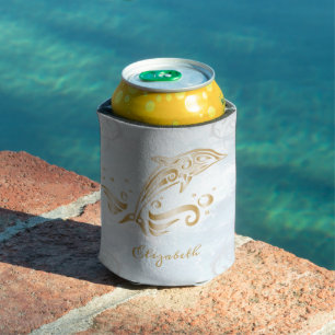 Gold Dolphin Personalisiert Can Cooler Dosenkühler