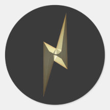 Gold Donner Blitz Schwarz Moderner Spaß cool