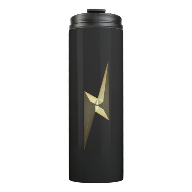 Gold Donner Blitzschwarz Thermosbecher (Vorderseite)